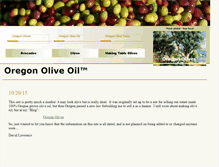 Tablet Screenshot of oregonoliveoil.com